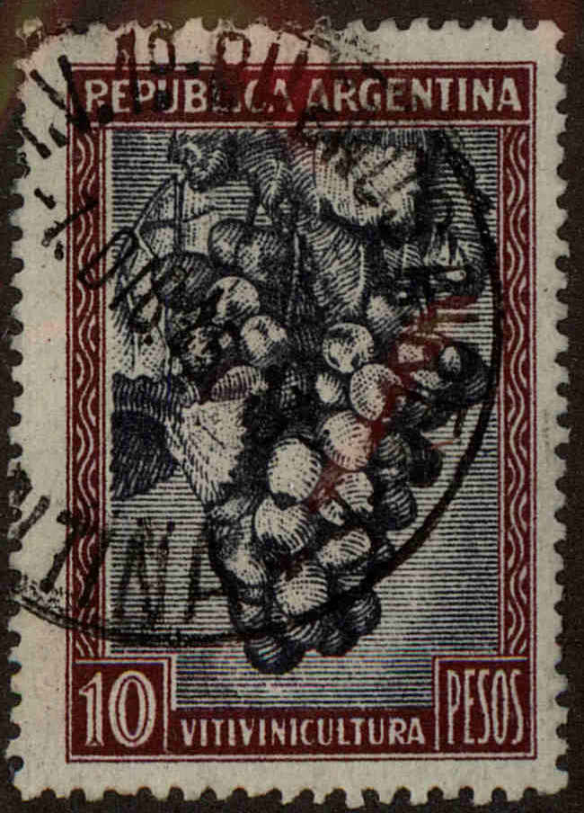 Front view of Argentina 539 collectors stamp