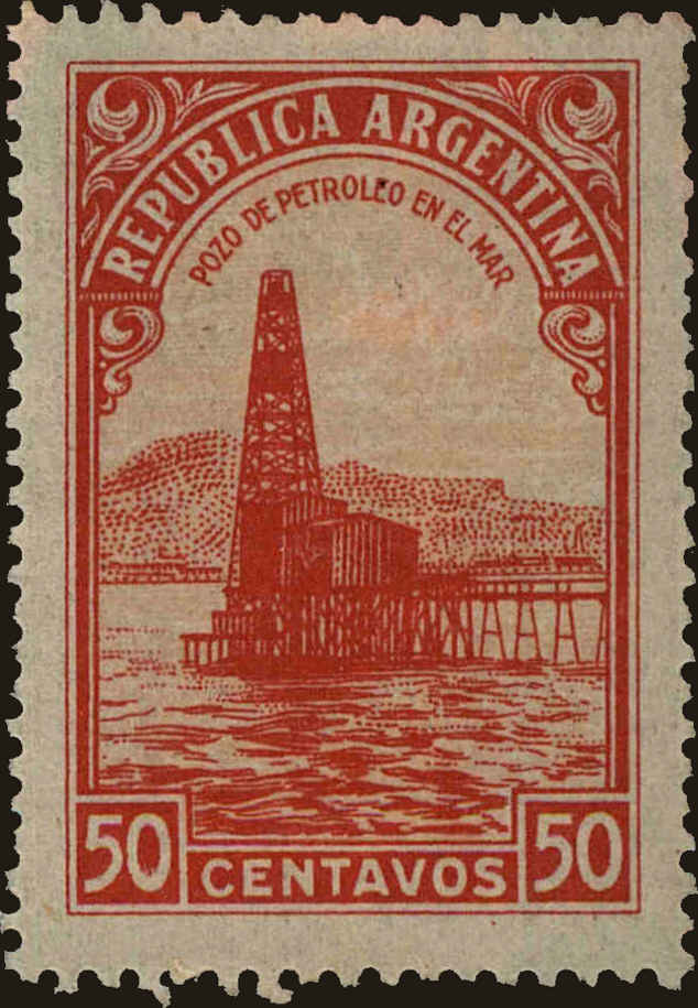 Front view of Argentina 535 collectors stamp