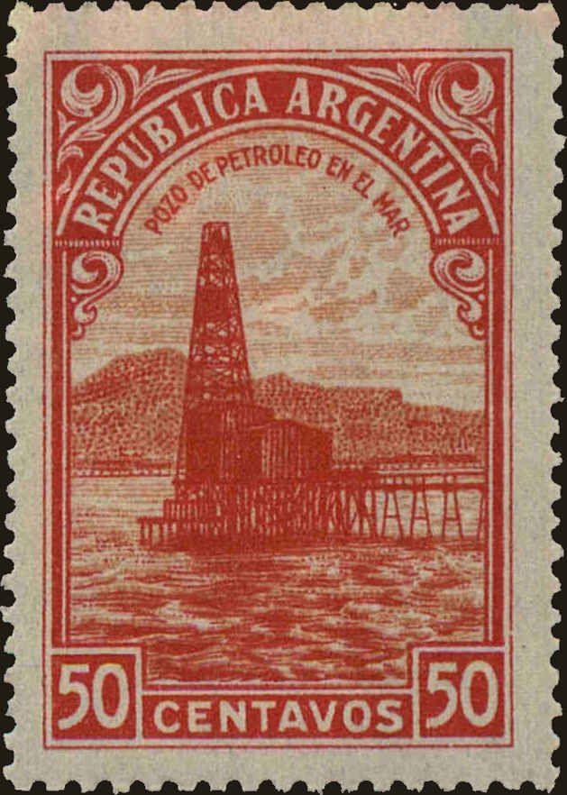 Front view of Argentina 535 collectors stamp