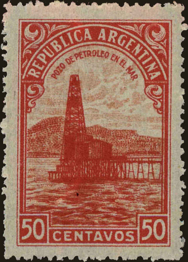 Front view of Argentina 535 collectors stamp