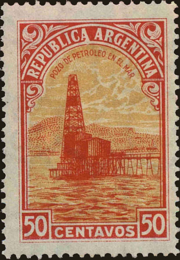 Front view of Argentina 535 collectors stamp