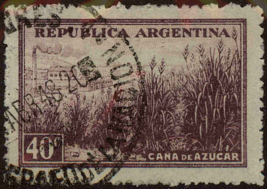 Front view of Argentina 534 collectors stamp