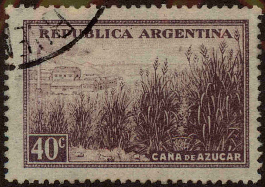 Front view of Argentina 534 collectors stamp