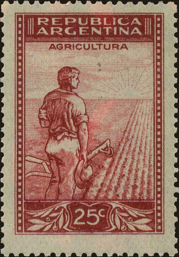Front view of Argentina 532 collectors stamp