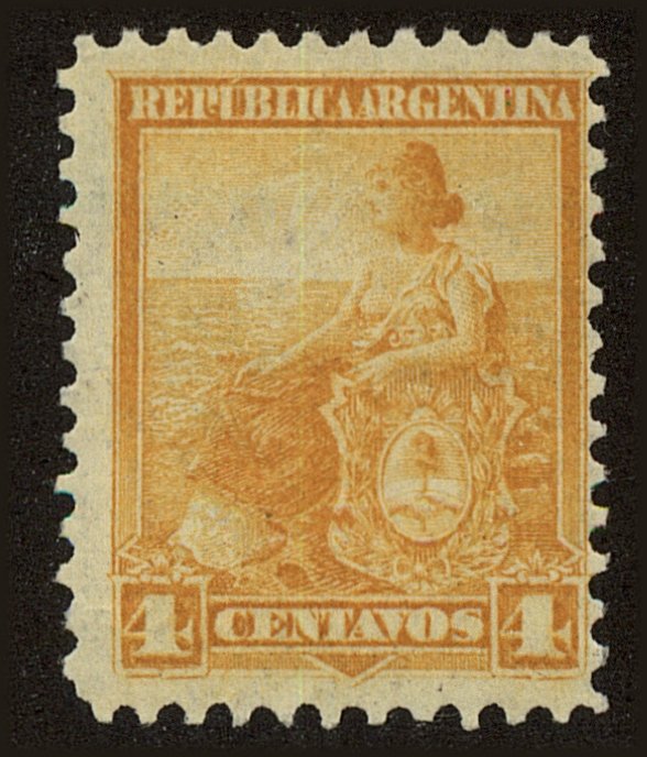 Front view of Argentina 126 collectors stamp