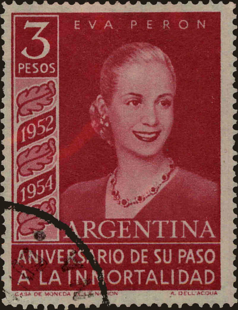 Front view of Argentina 626 collectors stamp