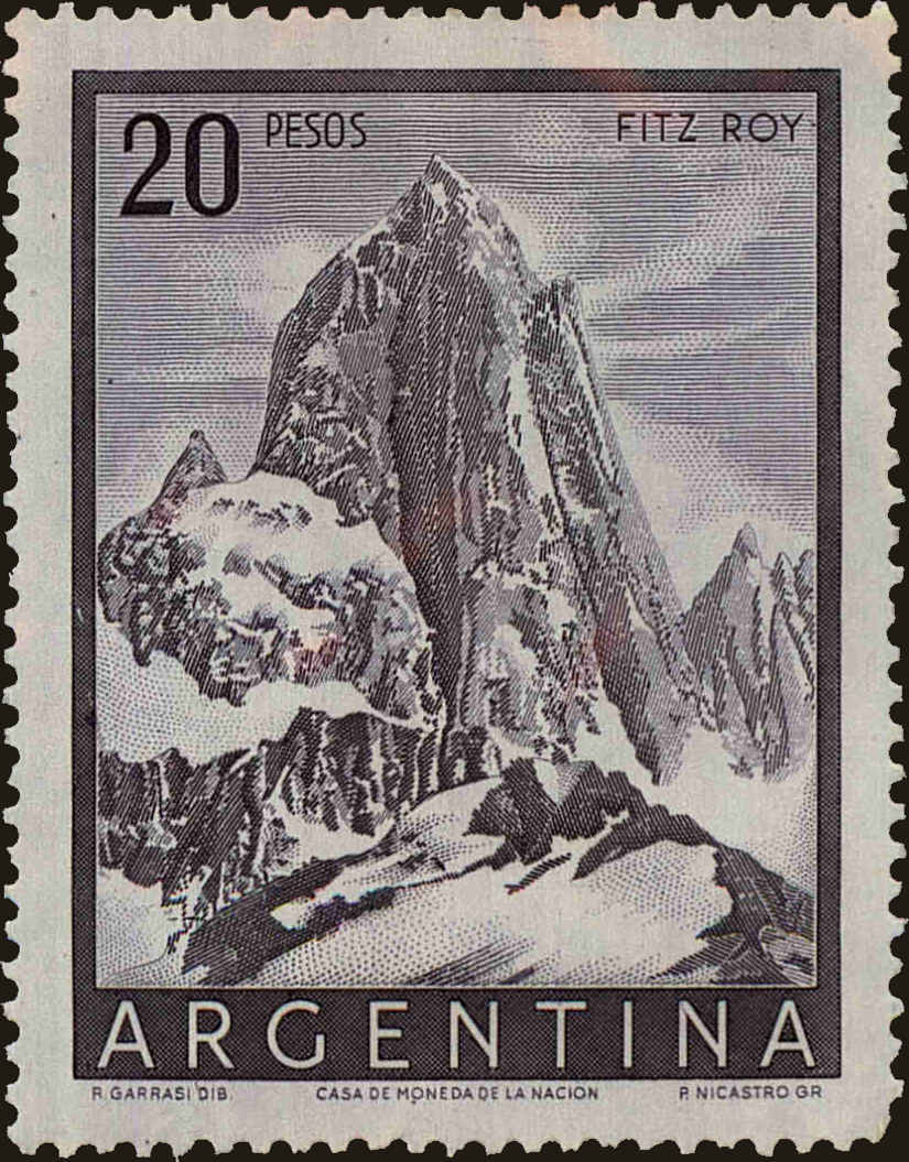 Front view of Argentina 641 collectors stamp