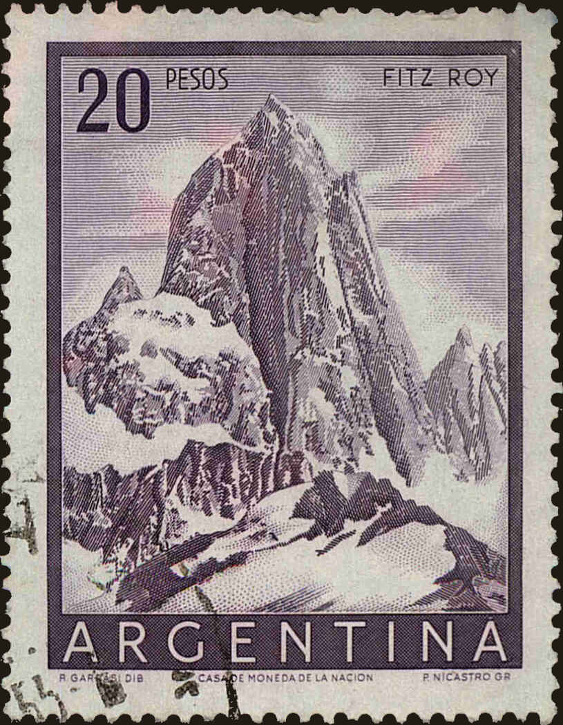 Front view of Argentina 641 collectors stamp