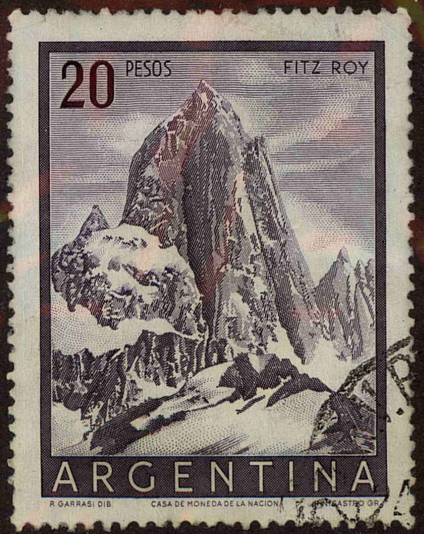 Front view of Argentina 641 collectors stamp