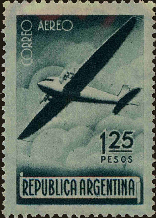 Front view of Argentina C41 collectors stamp