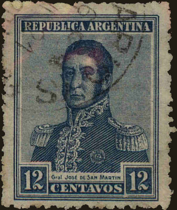 Front view of Argentina 271 collectors stamp