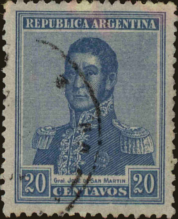 Front view of Argentina 272 collectors stamp