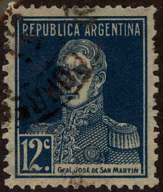 Front view of Argentina 330 collectors stamp