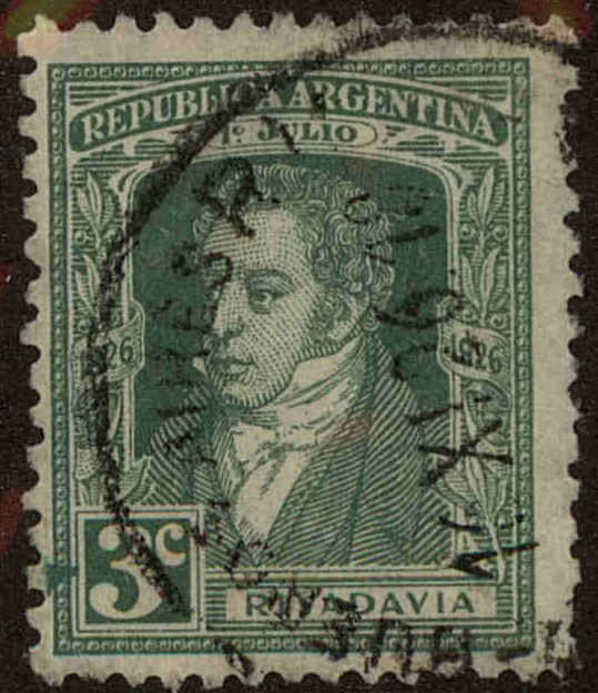 Front view of Argentina 358 collectors stamp