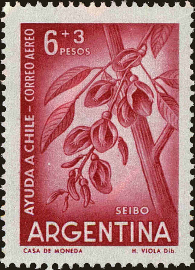 Front view of Argentina CB23 collectors stamp