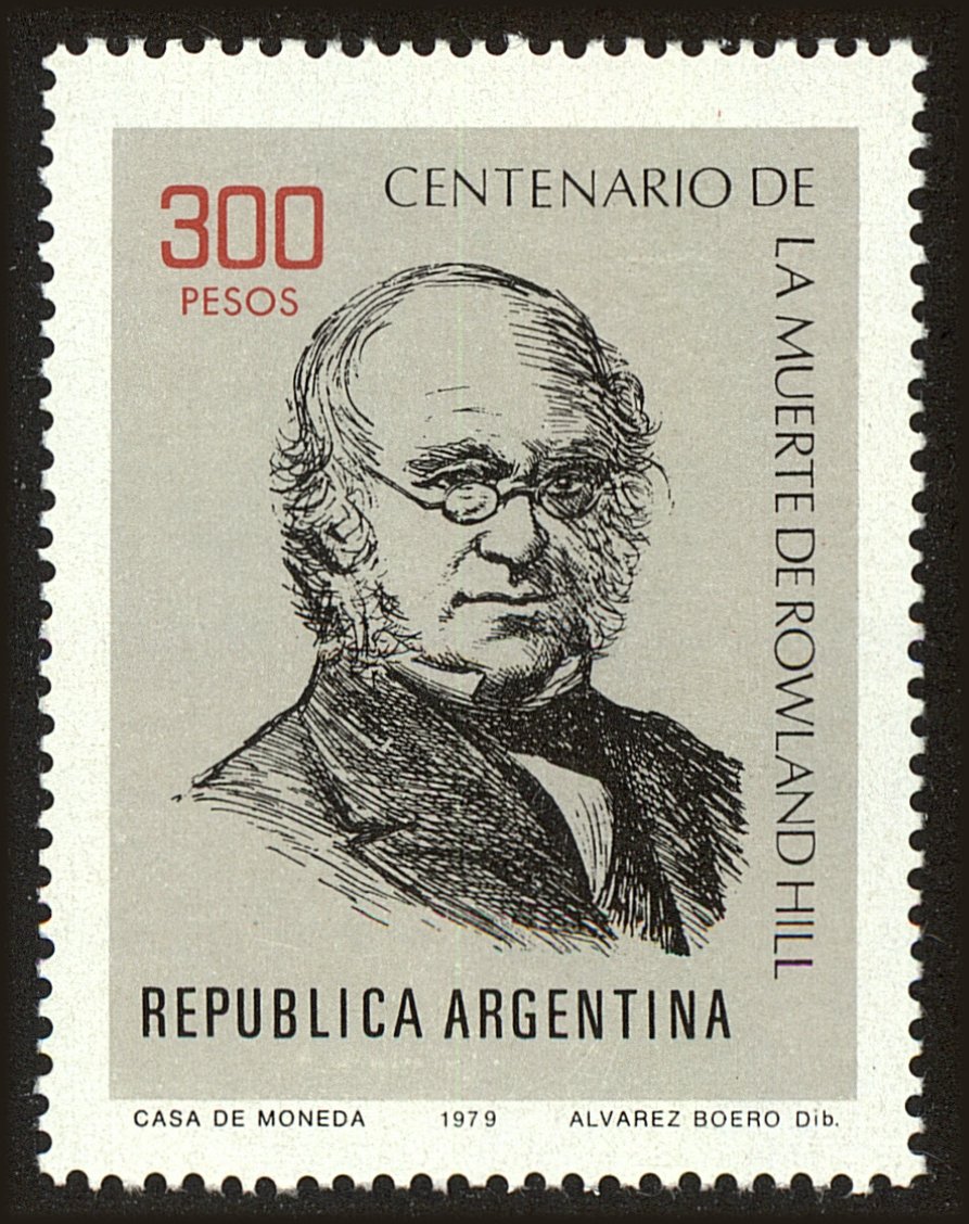 Front view of Argentina 1249 collectors stamp