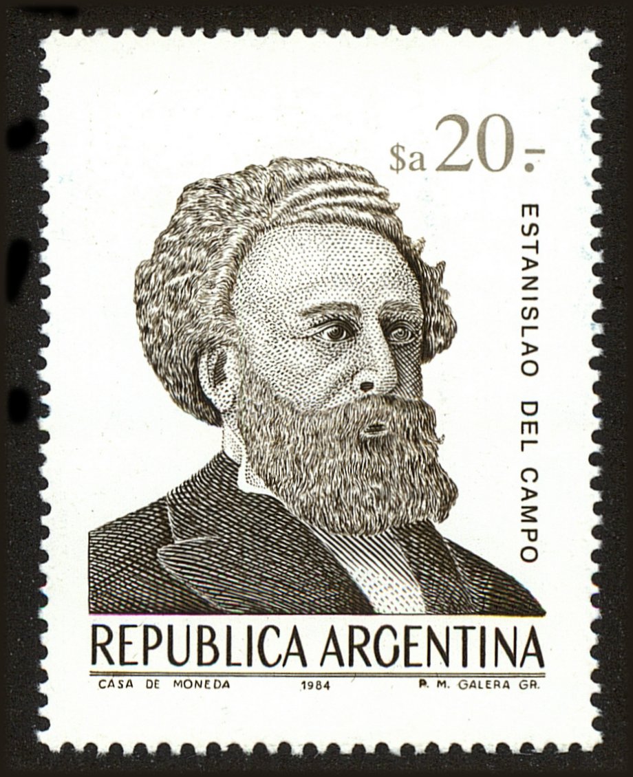 Front view of Argentina 1459 collectors stamp