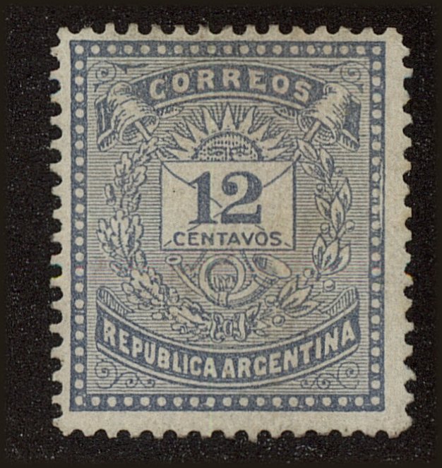 Front view of Argentina 45 collectors stamp