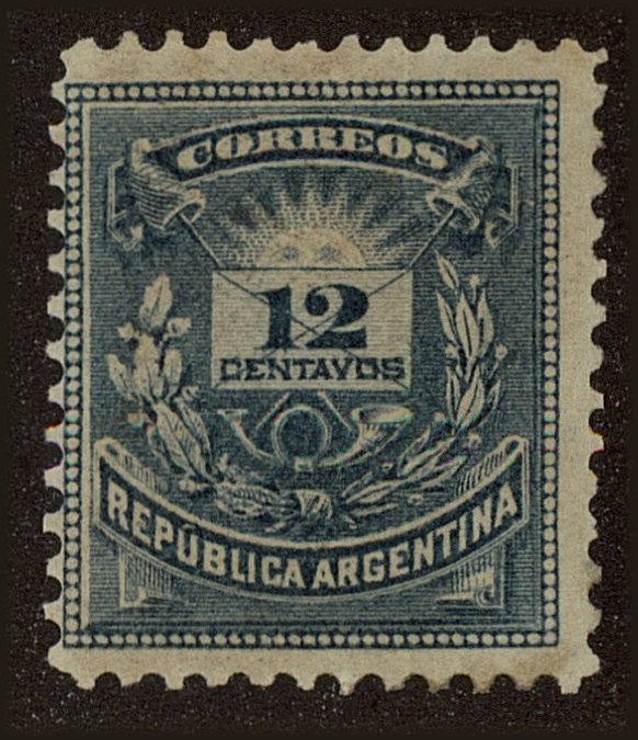Front view of Argentina 54a collectors stamp