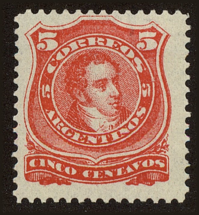 Front view of Argentina 61 collectors stamp
