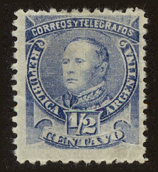 Front view of Argentina 68 collectors stamp