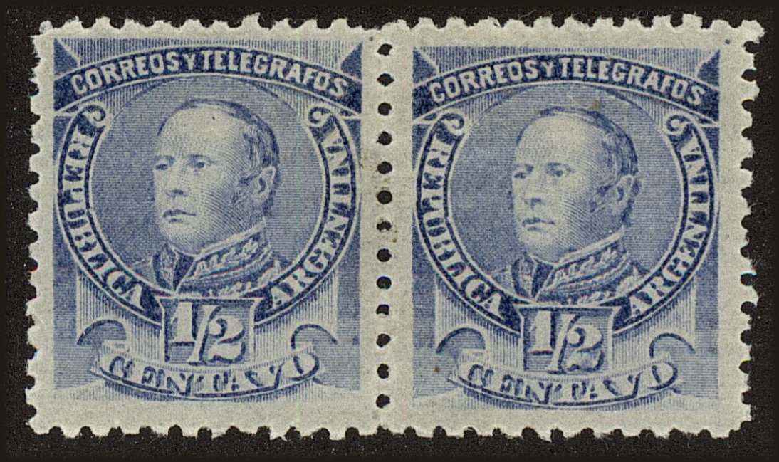 Front view of Argentina 68 collectors stamp