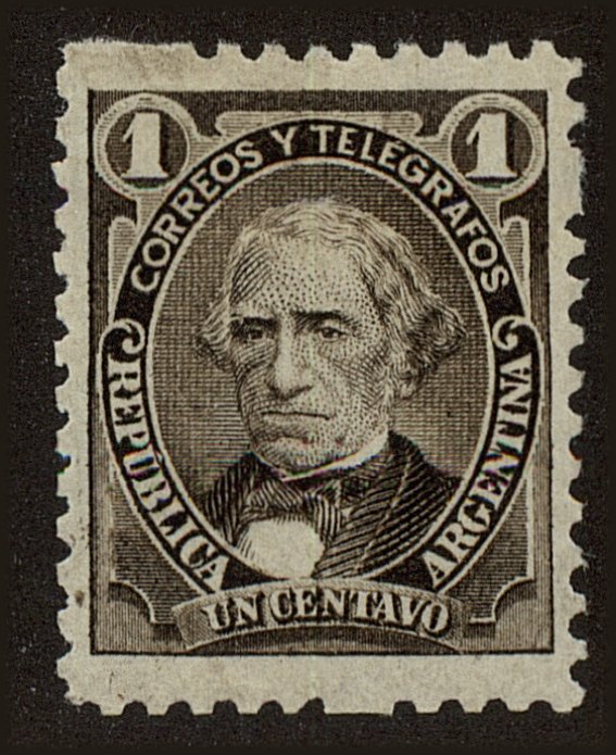 Front view of Argentina 69 collectors stamp