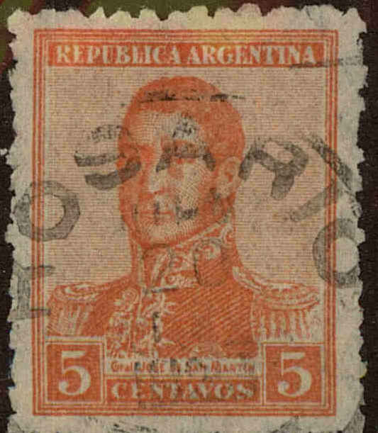 Front view of Argentina 269 collectors stamp