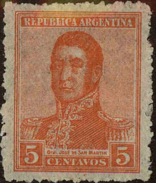 Front view of Argentina 269 collectors stamp