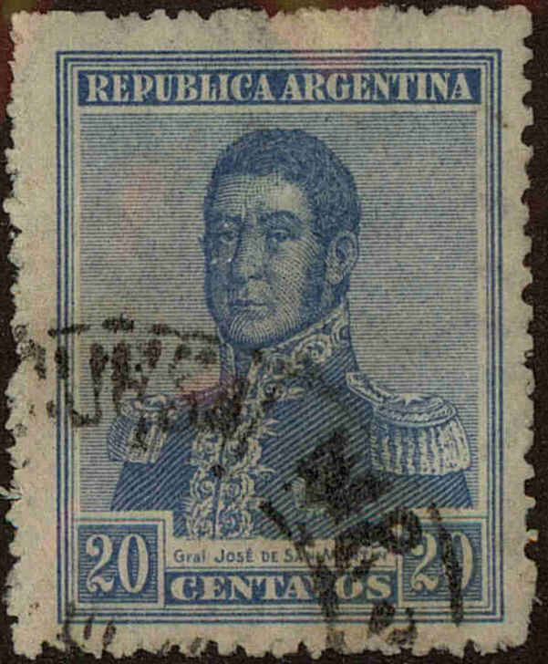 Front view of Argentina 272 collectors stamp