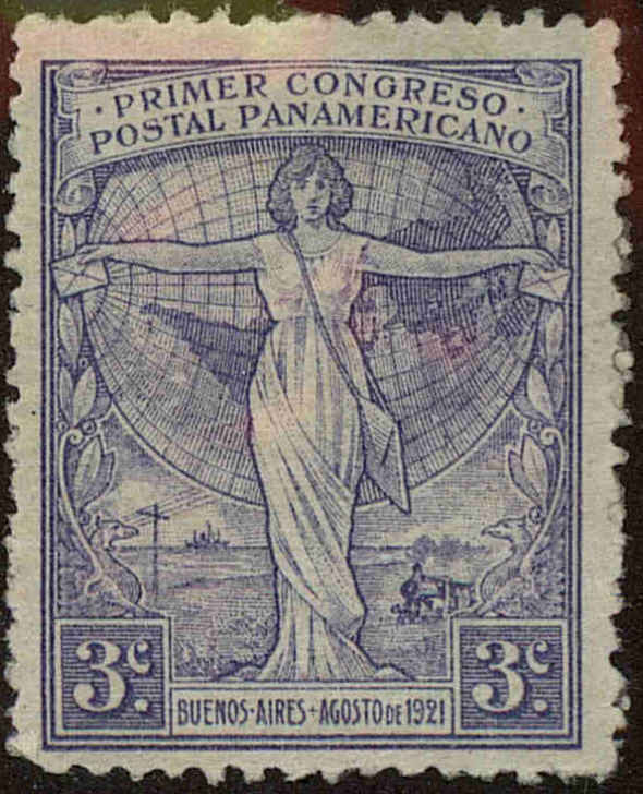 Front view of Argentina 286 collectors stamp