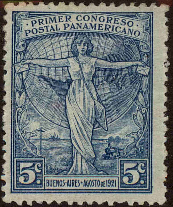 Front view of Argentina 287 collectors stamp