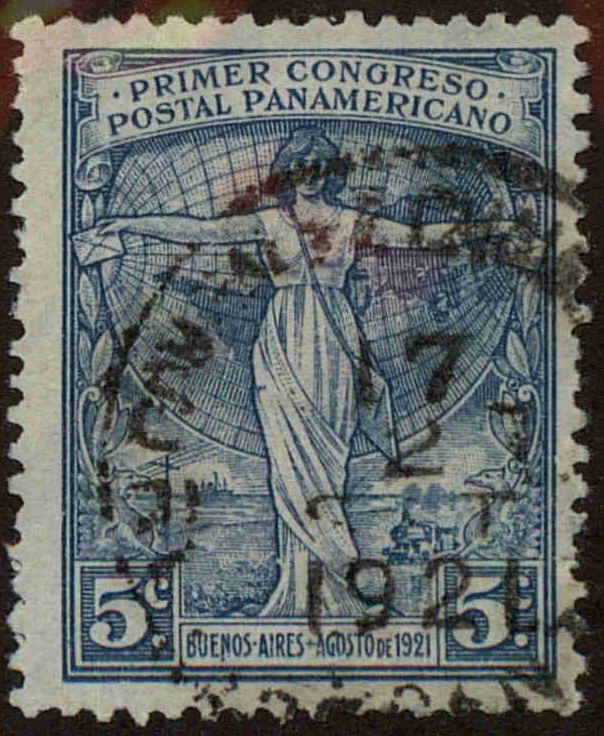 Front view of Argentina 287 collectors stamp