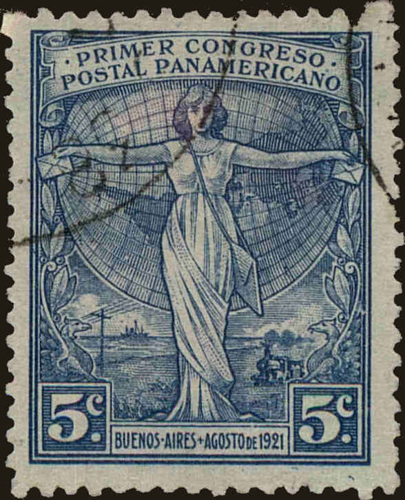 Front view of Argentina 287 collectors stamp