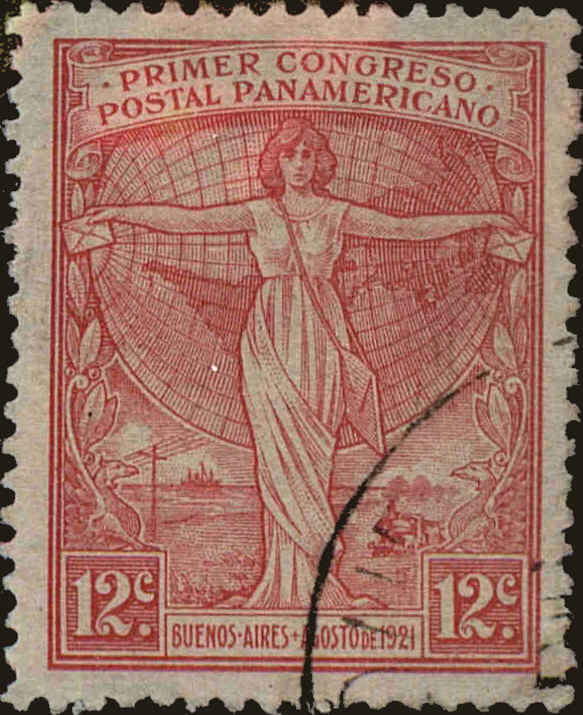 Front view of Argentina 289 collectors stamp