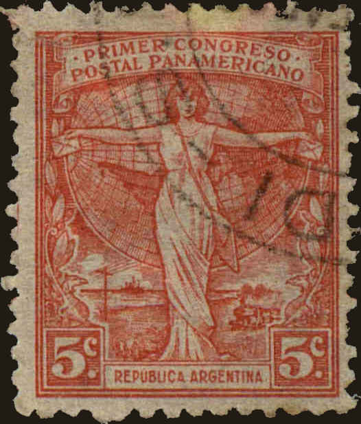 Front view of Argentina 291A collectors stamp