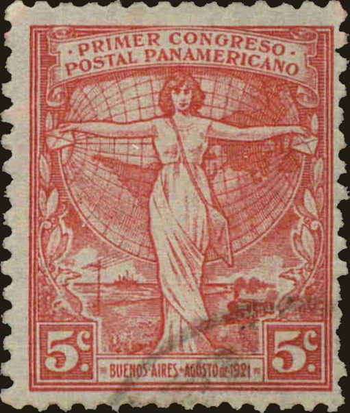 Front view of Argentina 291 collectors stamp