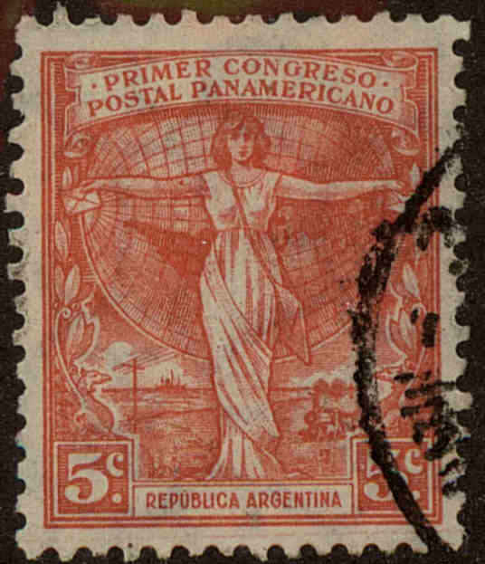 Front view of Argentina 309B collectors stamp