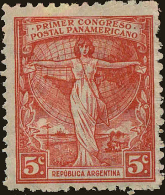 Front view of Argentina 309 collectors stamp