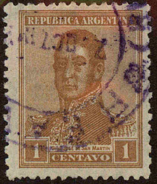 Front view of Argentina 324 collectors stamp