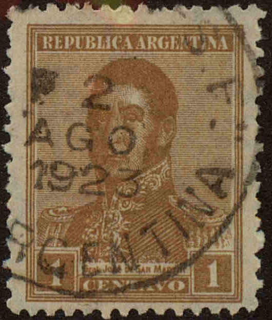 Front view of Argentina 324 collectors stamp