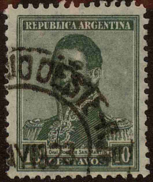 Front view of Argentina 329 collectors stamp