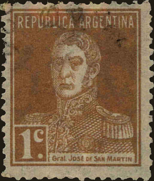 Front view of Argentina 341 collectors stamp