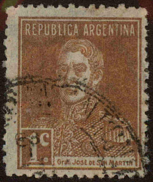 Front view of Argentina 341 collectors stamp
