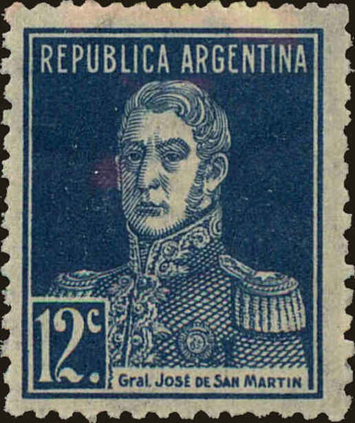 Front view of Argentina 347 collectors stamp