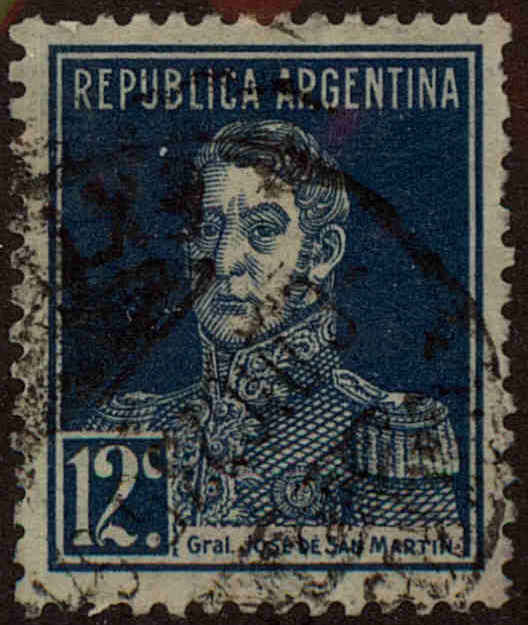 Front view of Argentina 347 collectors stamp