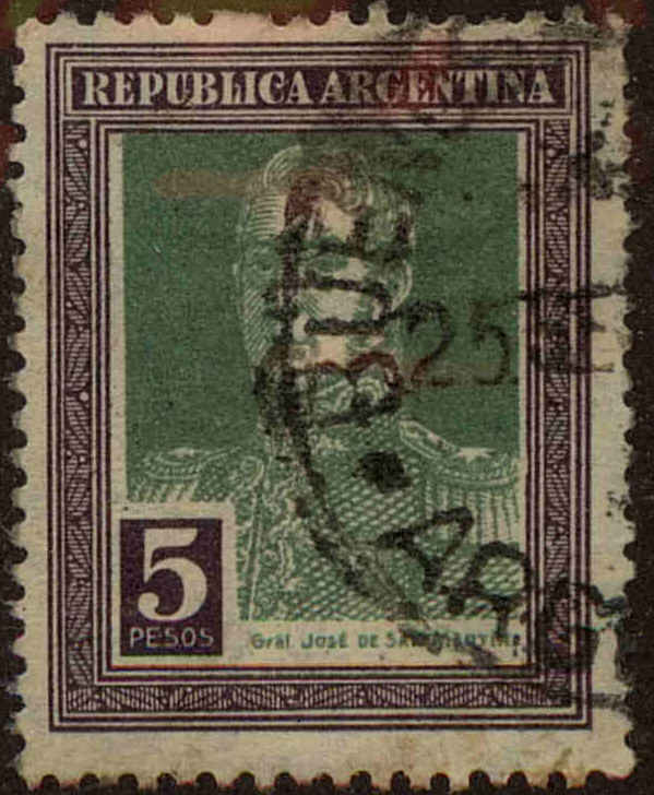 Front view of Argentina 354 collectors stamp