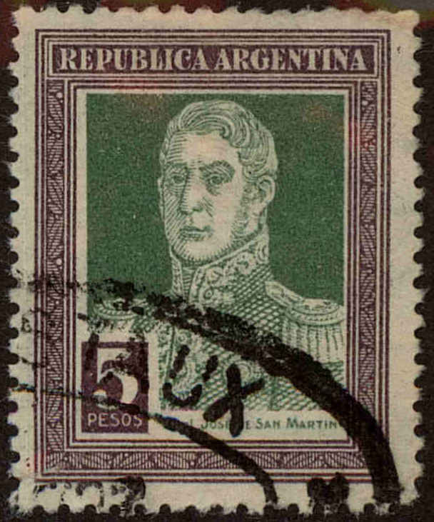 Front view of Argentina 354 collectors stamp