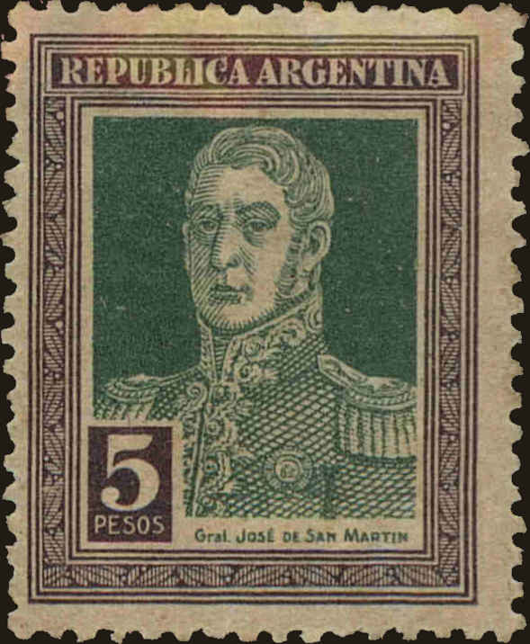Front view of Argentina 336 collectors stamp