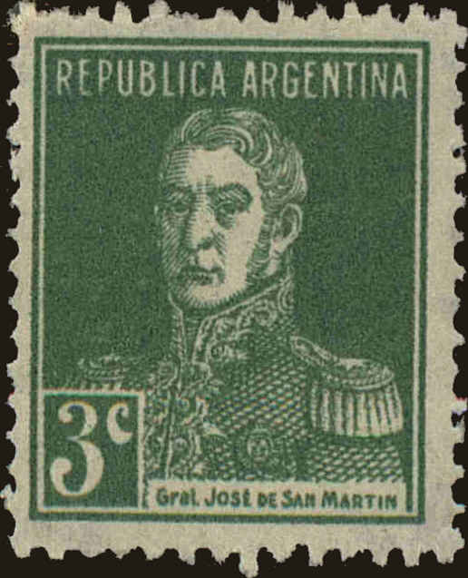 Front view of Argentina 343 collectors stamp